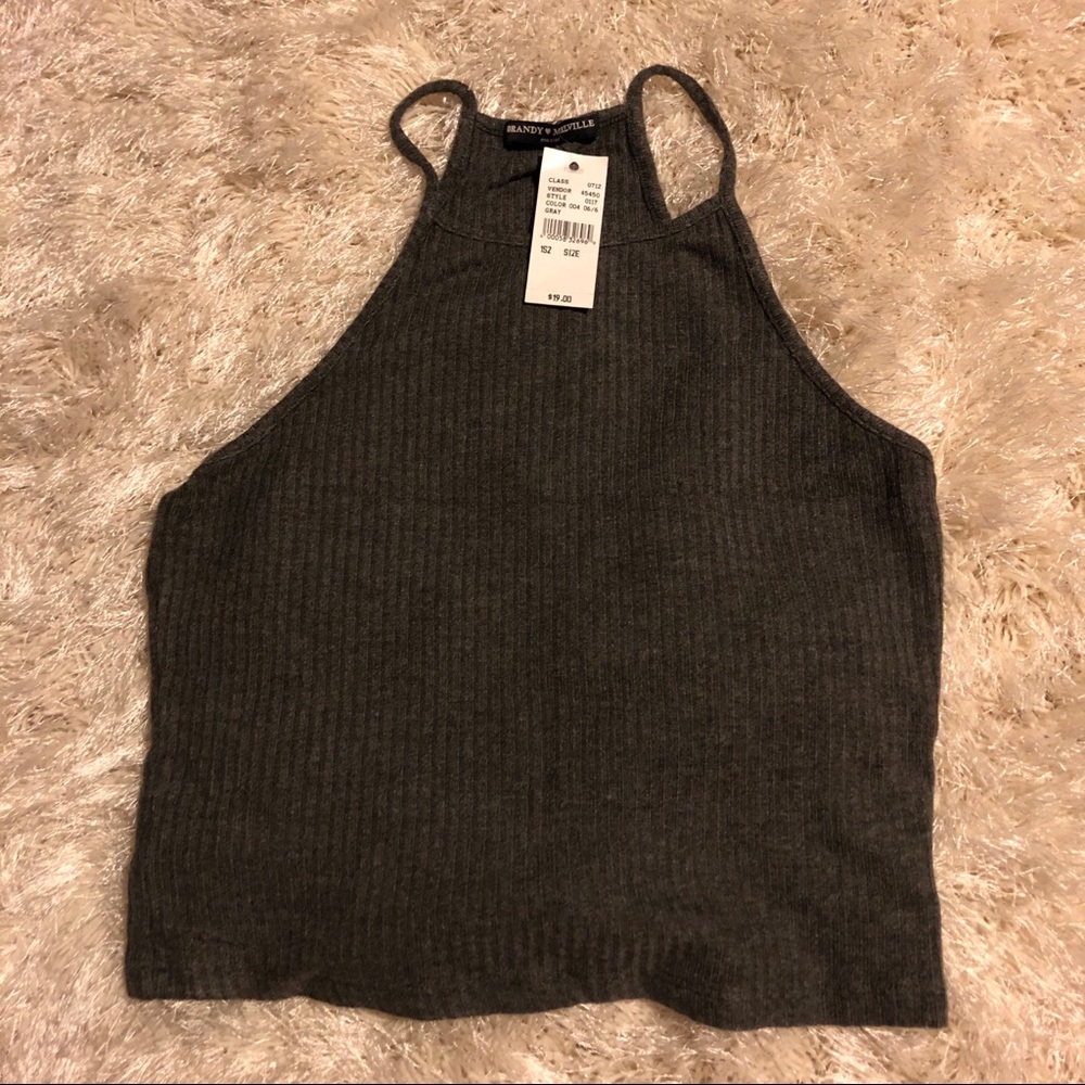 Brandy Melville Ribbed Crop Top
